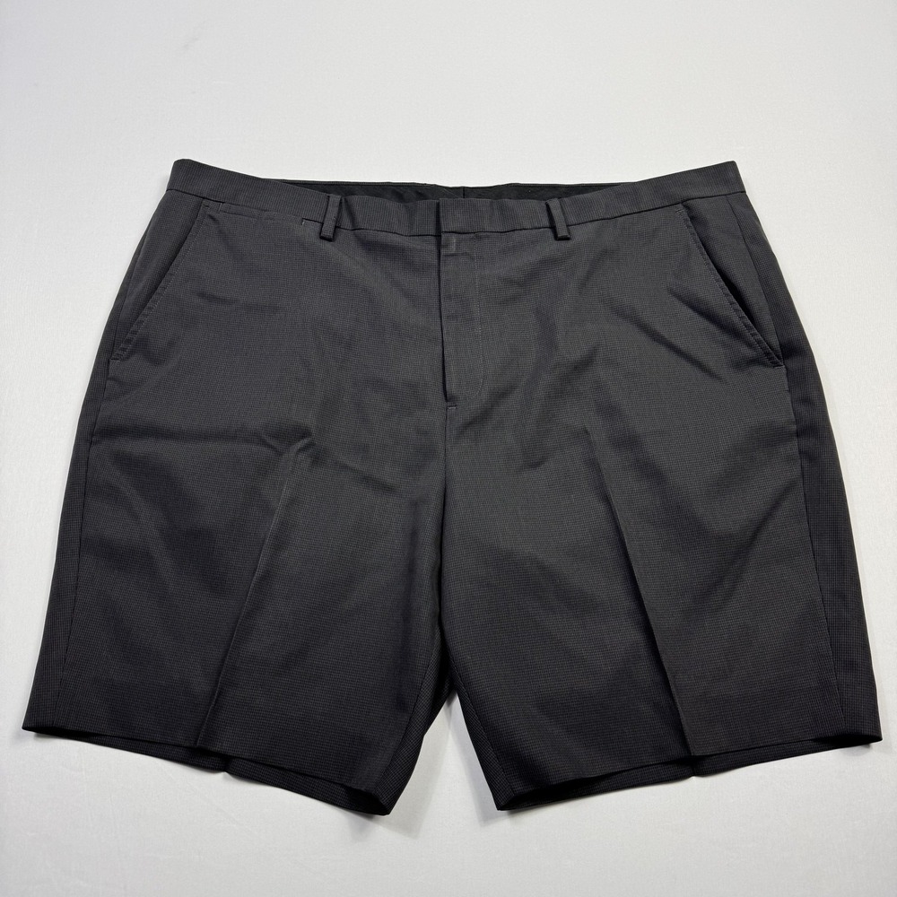 Saks Fifth Avenue Shorts Mens 40 Dress Flat Front Houndstooth Tailored Formal